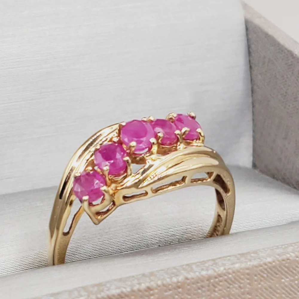 10k Yellow Gold Ruby Ring